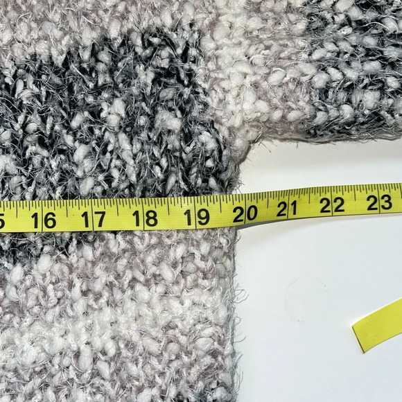 Maurices Gray Striped Soft Eyelash Open Front Cardigan Small Women’s - Picture 7 of 11
